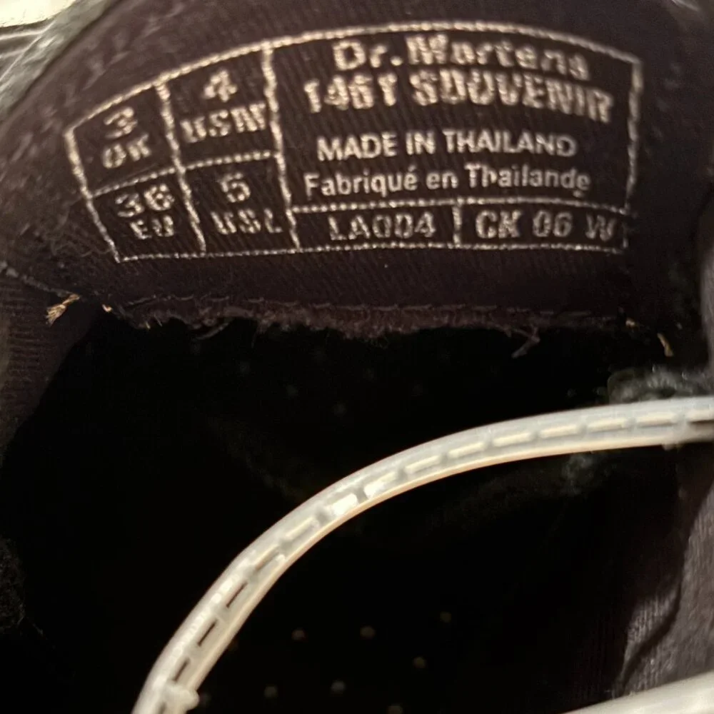 Dr. Marten 1461 Souvenir Embroidered Leather Shoes - Picture 9 of 10